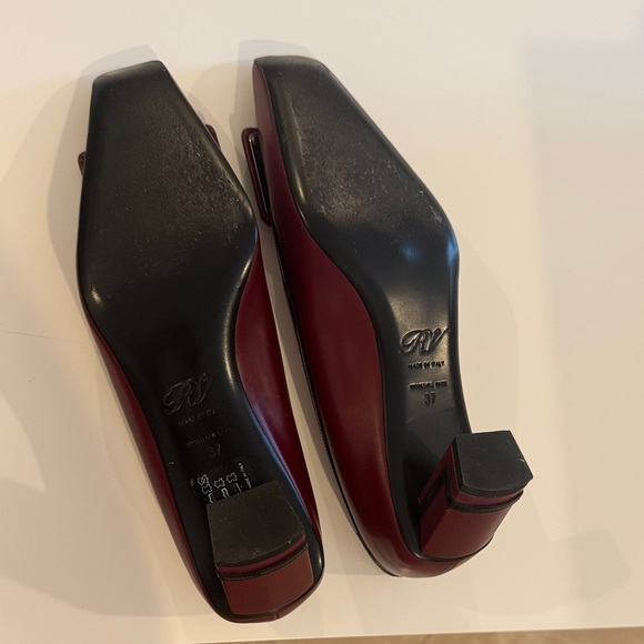 Roger Vivier Burgundy Maroon Flats with Buckle | Used Once - Picture 6 of 8